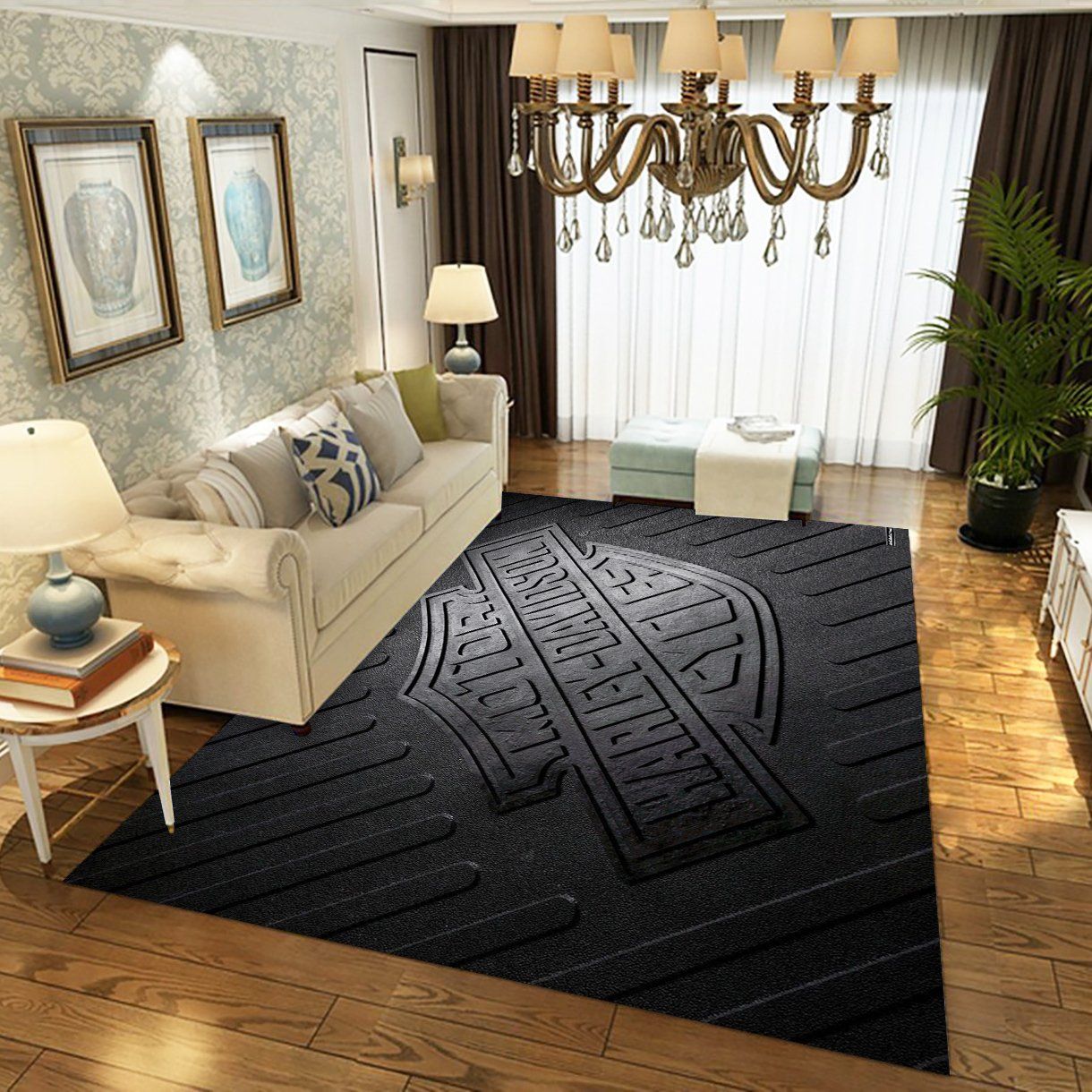 Harley Davidson Ver15 Fashion Brand Rug Bedroom Rug  Floor Us Decor