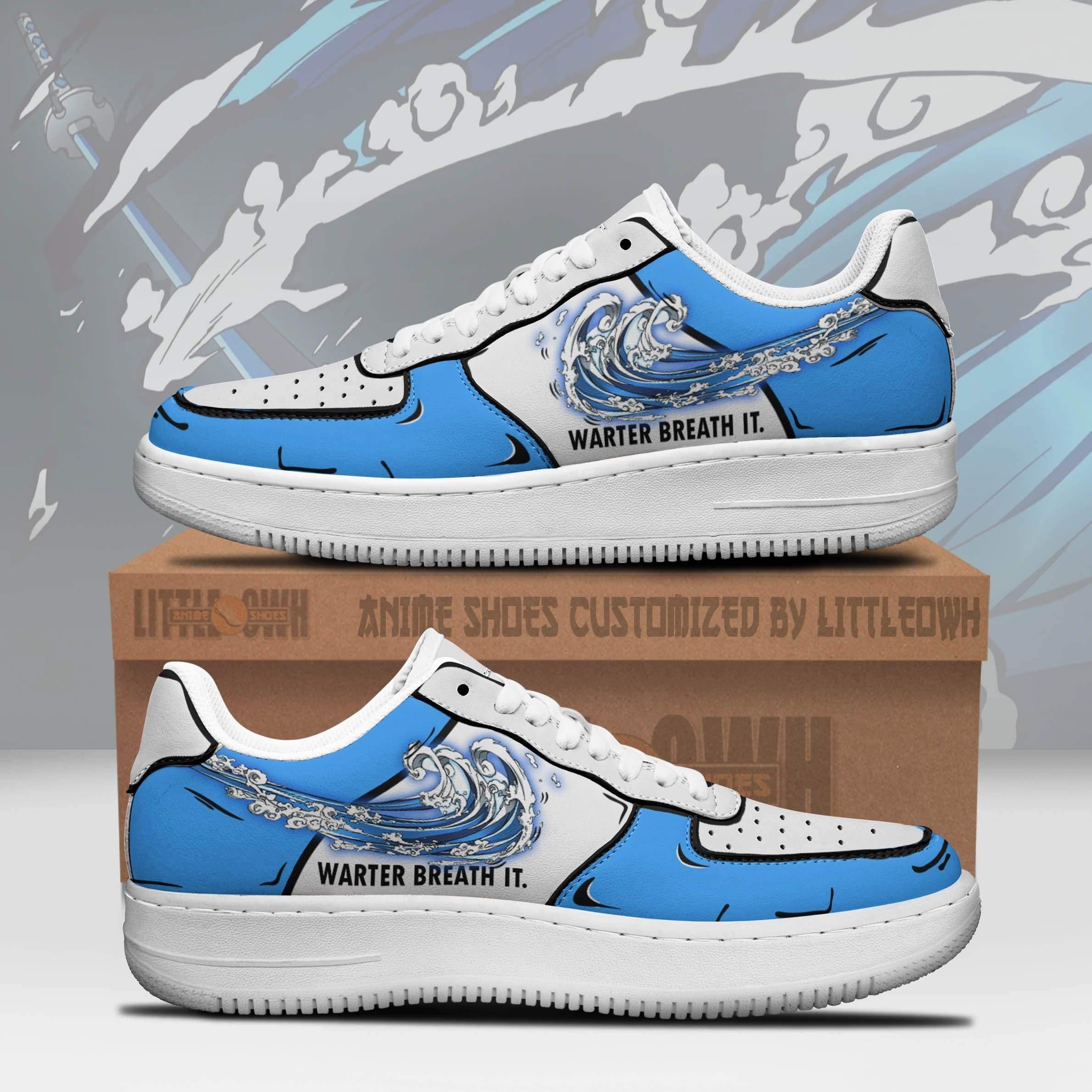 Demon Slayer Air Sneakers Custom Water Breath It Anime Shoes