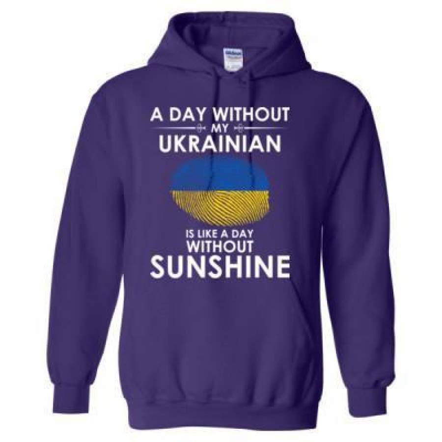 AGR A Day Without My Ukrainian Is Like A Day Without Sunshine – Heavy Blend™ Hooded Sweatshirt