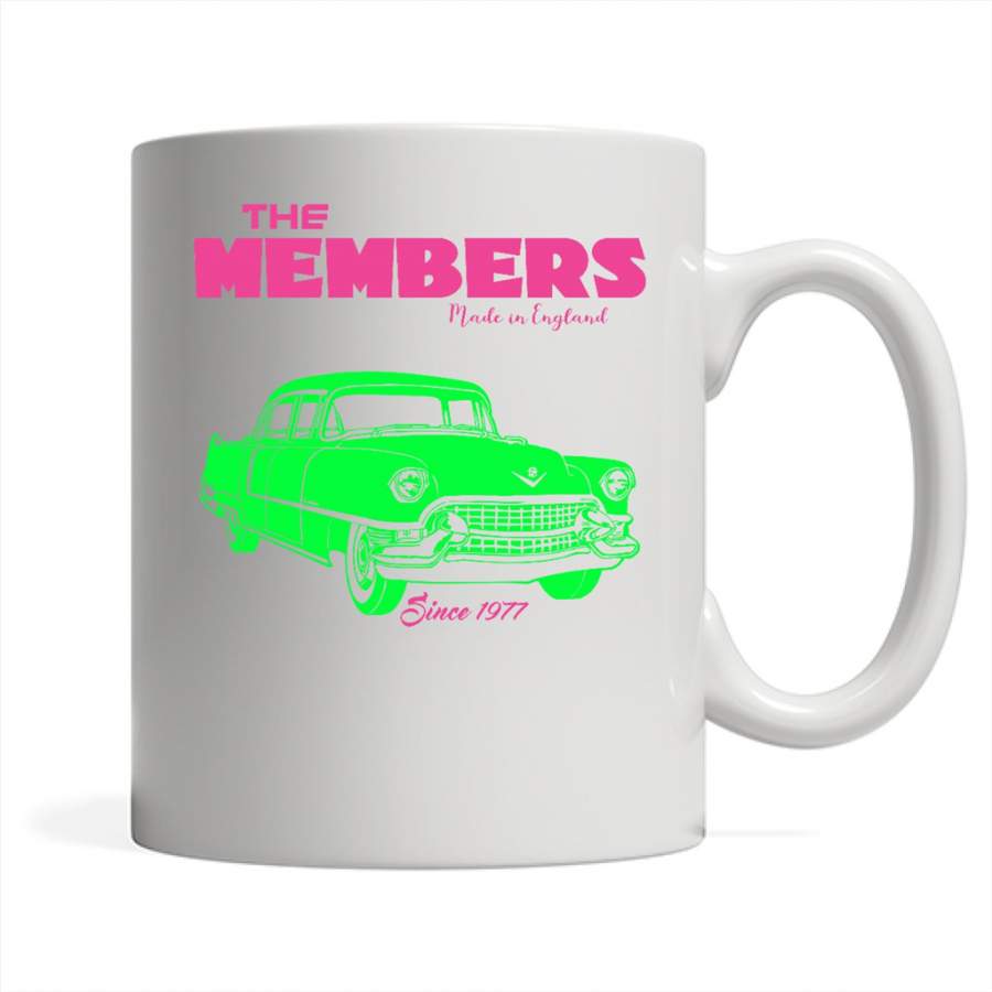 The Member Made In England Since 1977, Vintage Car – Full-Wrap Coffee White Mug