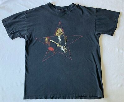 Vintage 1996 Kurt Cobain  T Shirt Nirvana Giant End Of Music Star Vtg 3604