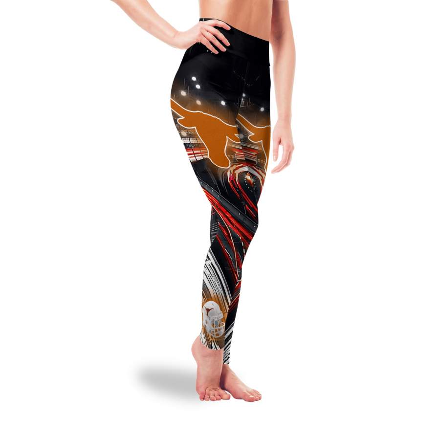 Great Urban Night Scene Texas Longhorns Leggings