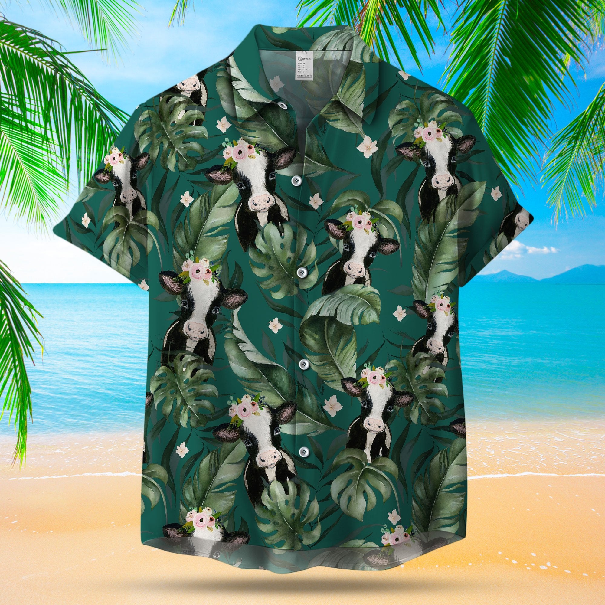 Cow In The Tropical Forest Hawaii Shirt Ha73868