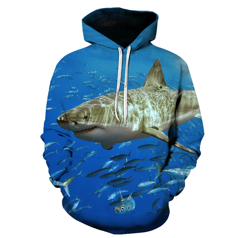 Shark In Water Hoodie