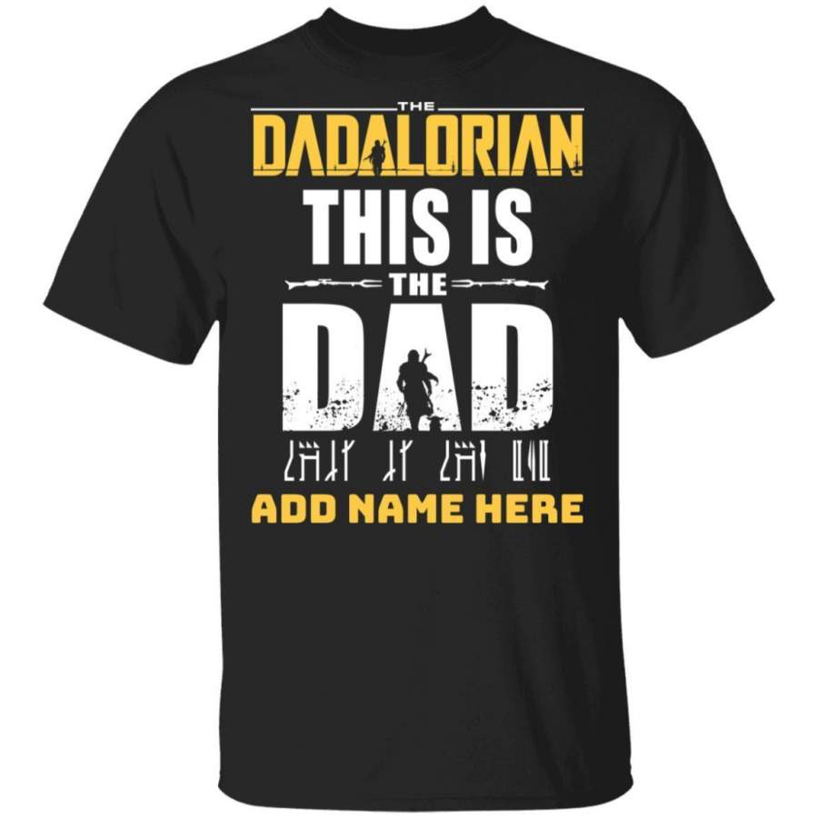 This Is The Dad Dadalorian Personalized T-Shirt Simple Daddy Style VA05
