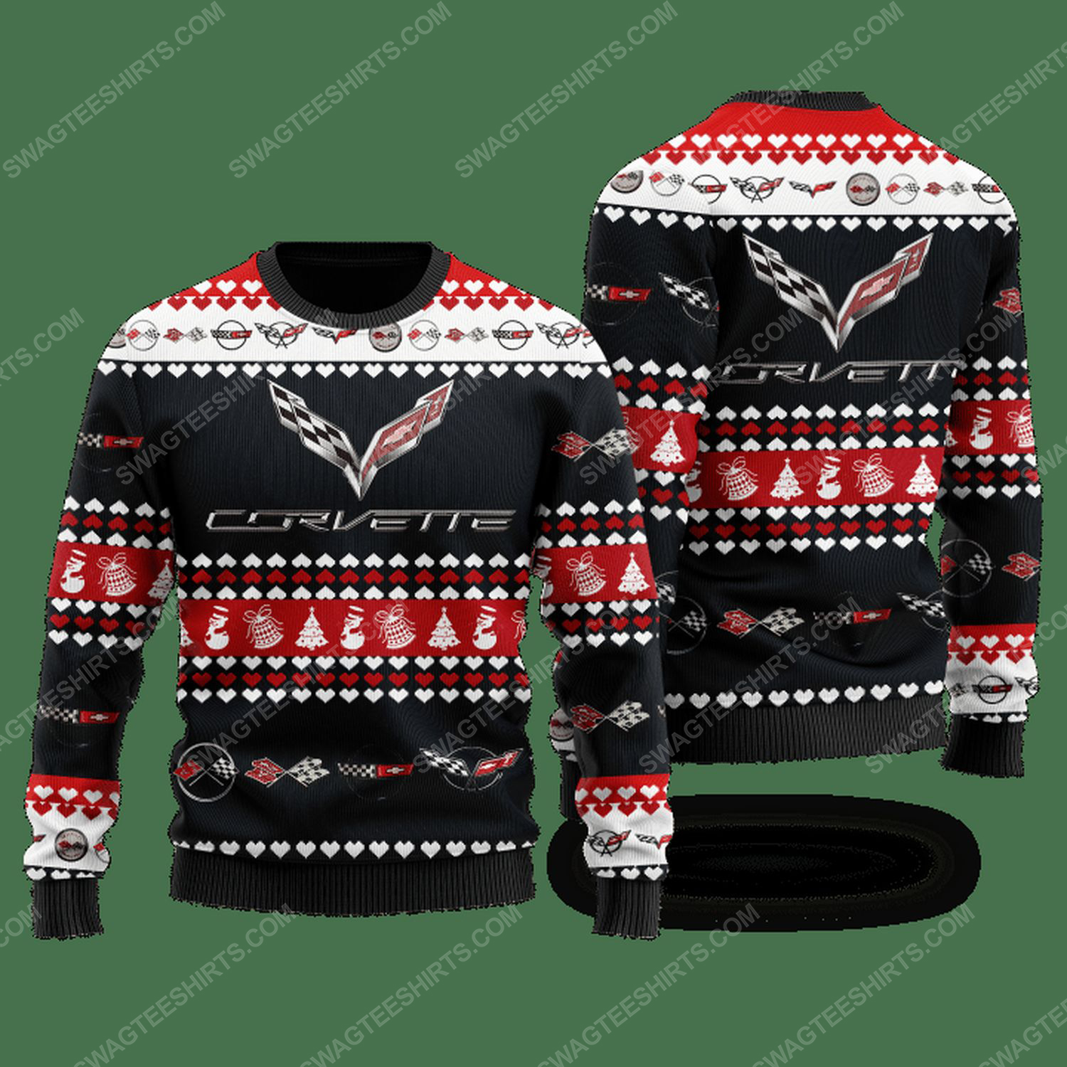 [Special Edition] Chevrolet Corvette Racing Ugly Christmas Sweater – Maria