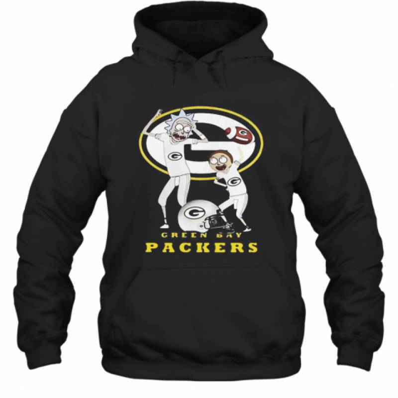 Rick And Morty Green Bay Packers Football Players Hoodie