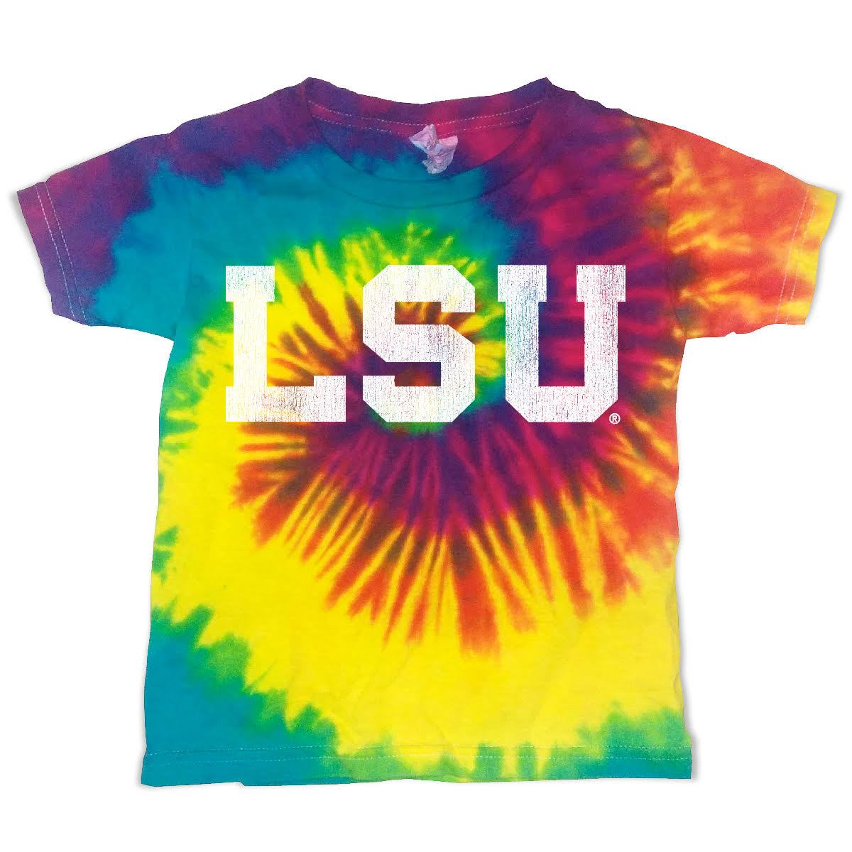 B&B Dry Goods Lsu Tigers Athletic Block Toddler T-Shirt – Rainbow