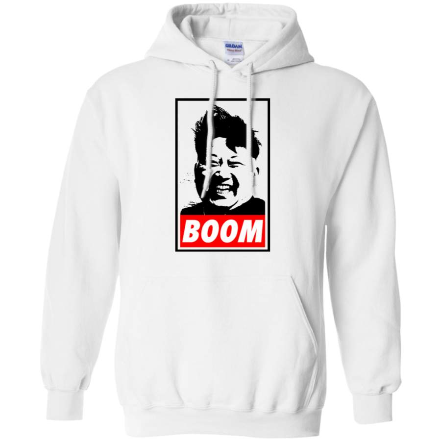 AGR Kim Jong Un BOOM Gildan Pullover Hoodie