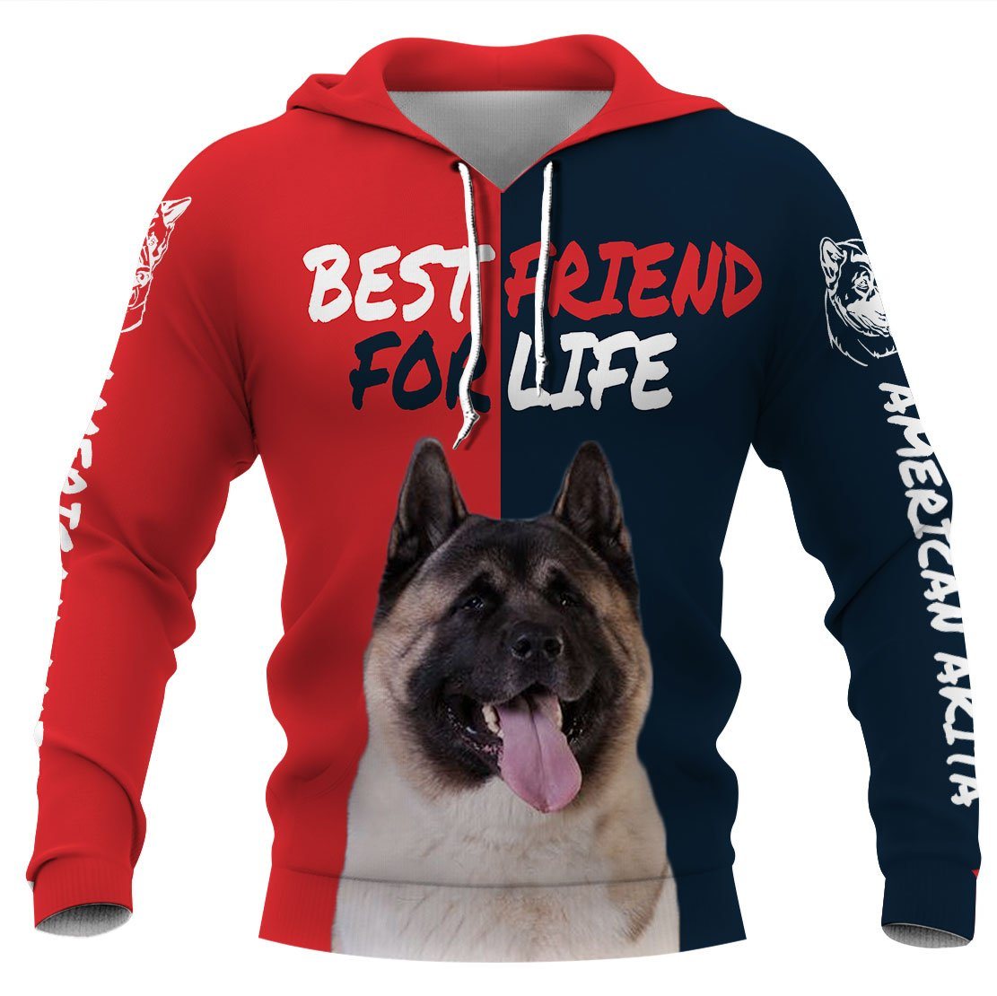 American Akita Best Friend 3D Full Printing