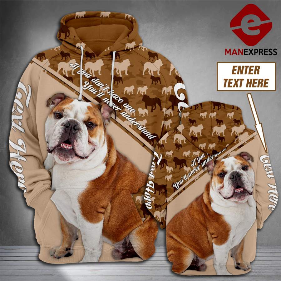 TT Bulldog Camo 3d printed Customize HOODIE