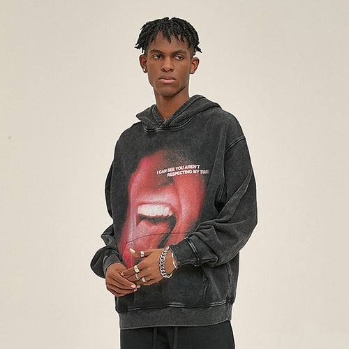 Mouth Graphic Hoodie