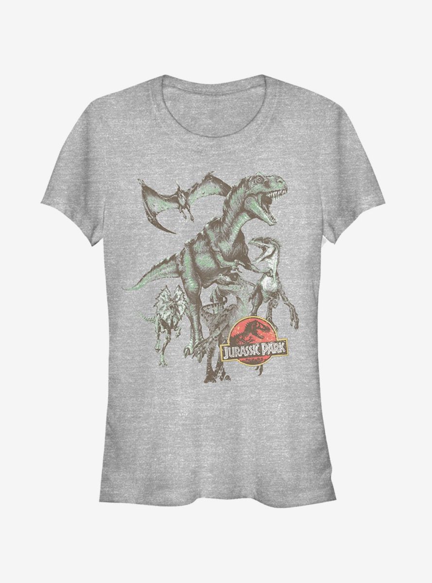 Vintage Dinosaur Stampede Girls Shirt