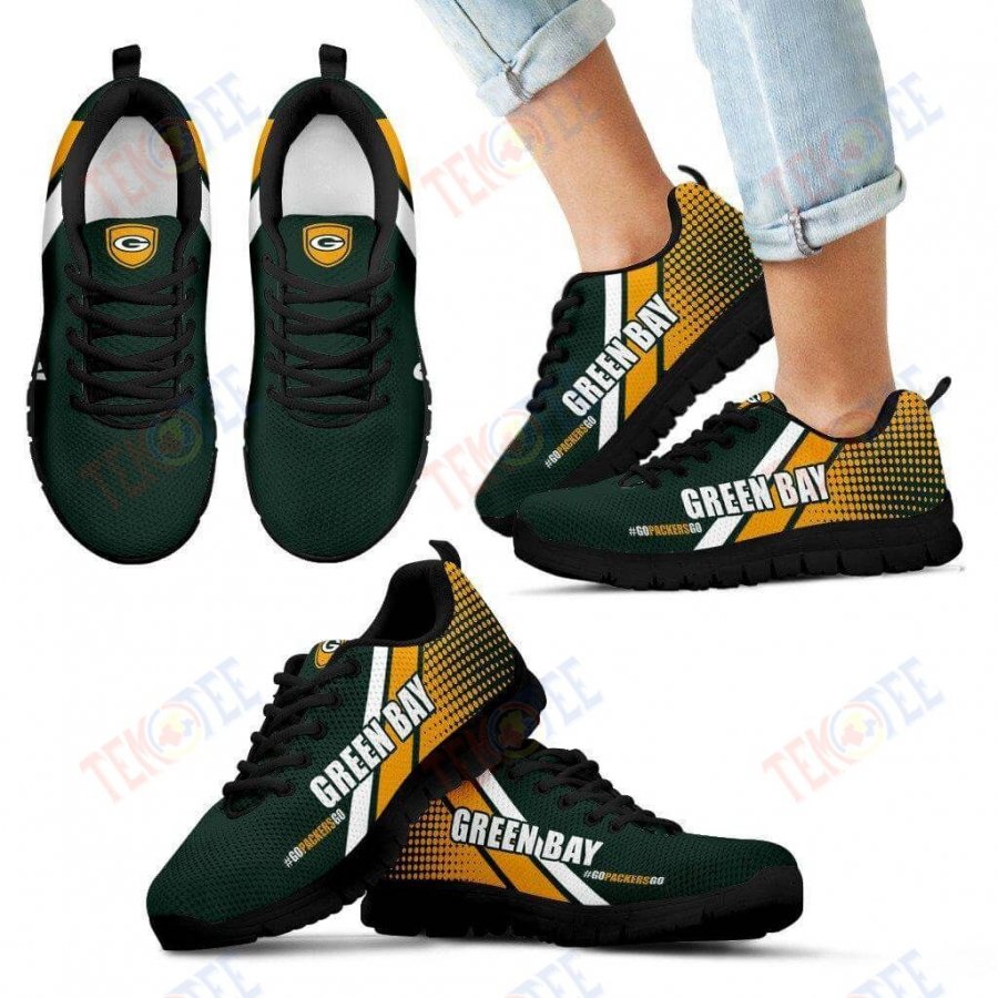 Mens Womens Go Green Bay Packers Sneakers Sneaker Running Shoes For Men Women TDT505