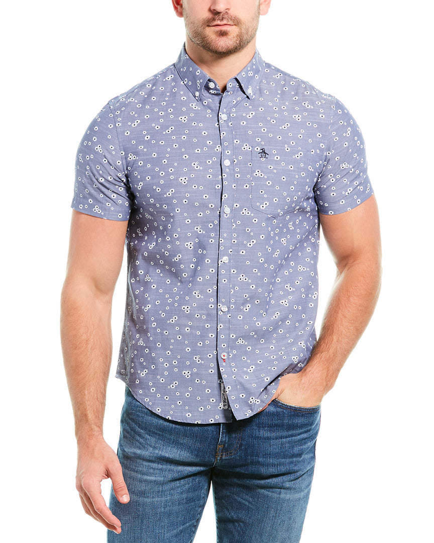 Original Penguin Ditsy Floral Woven Shirt