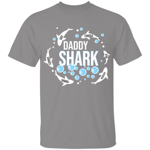 Daddy Shark Baby Personalized T-shirt Special Version For Dad Father Family T-shirt