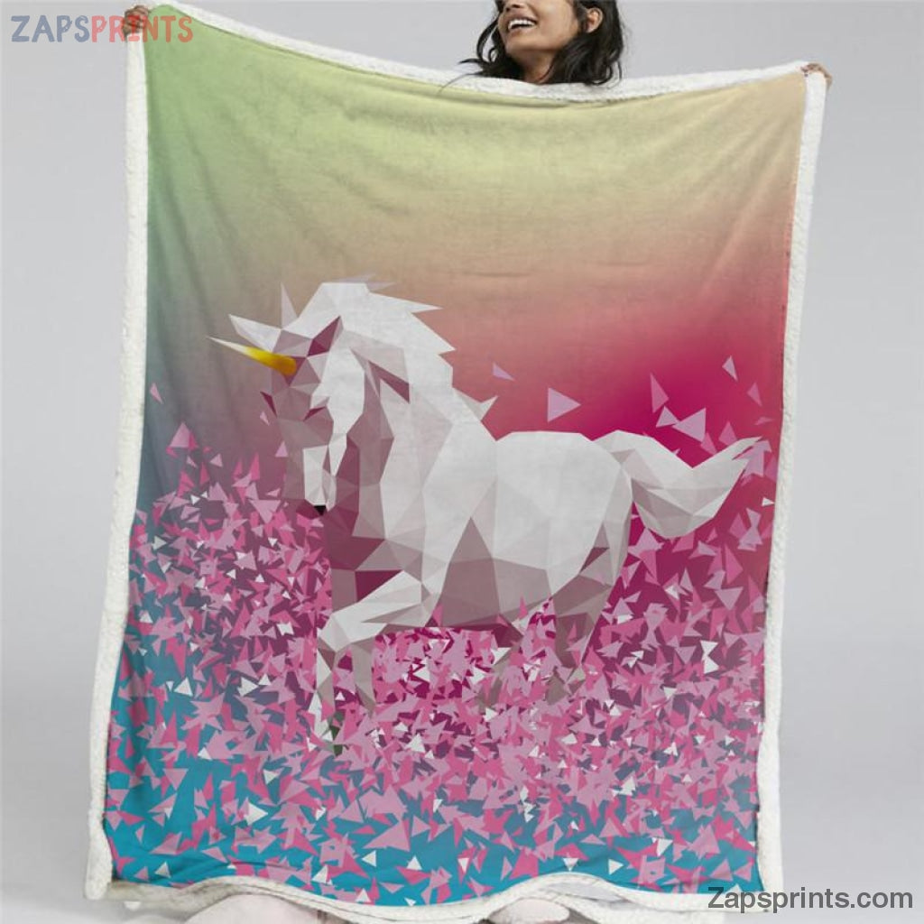 Unicorn Cubes Blanket