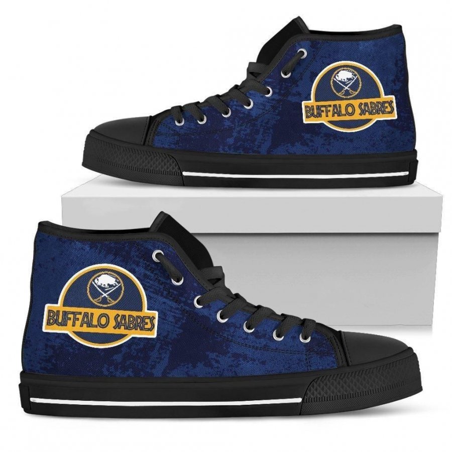 Cute Jurassic Park Buffalo Sabres High Top Shoes #422