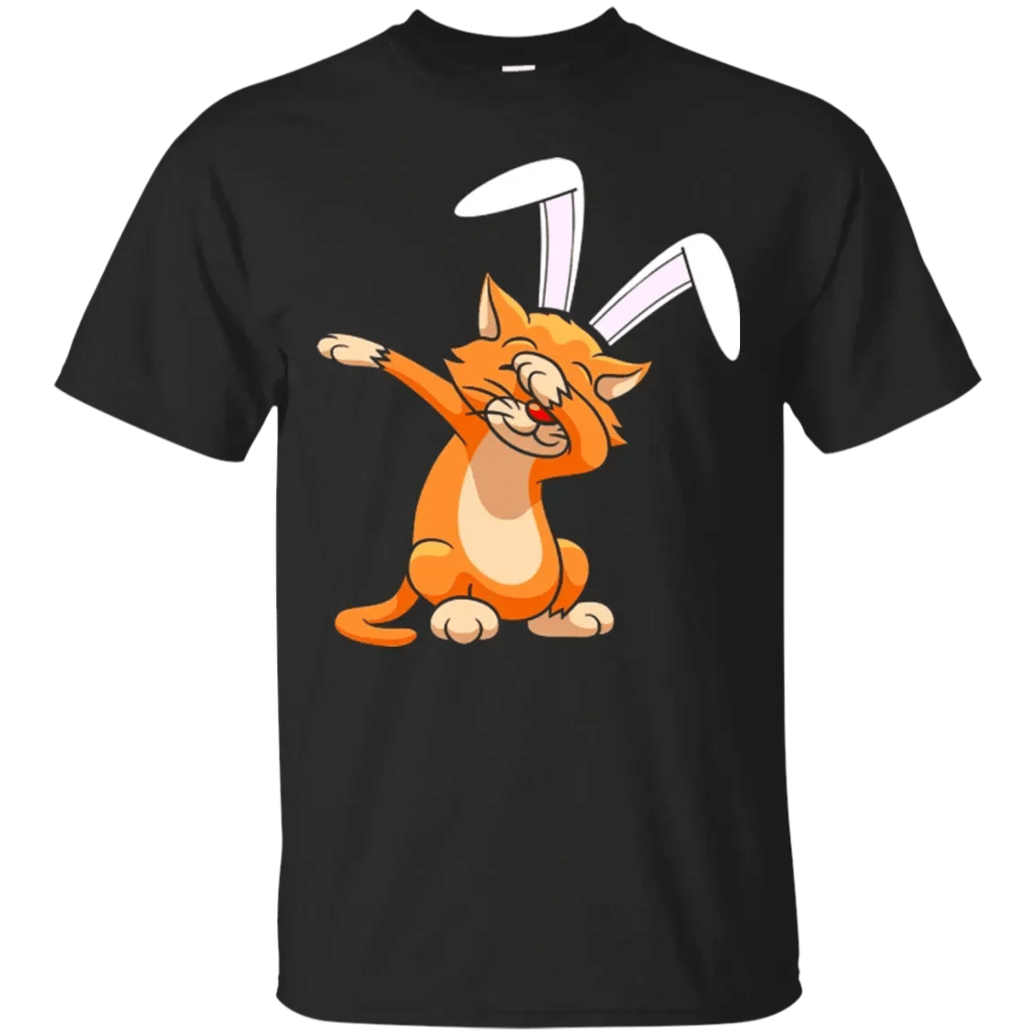 Cover Your Body With Amazing Dabbing Easter Bunny Shirt Funny Cat Ears Boys Girls Kids Resurrection