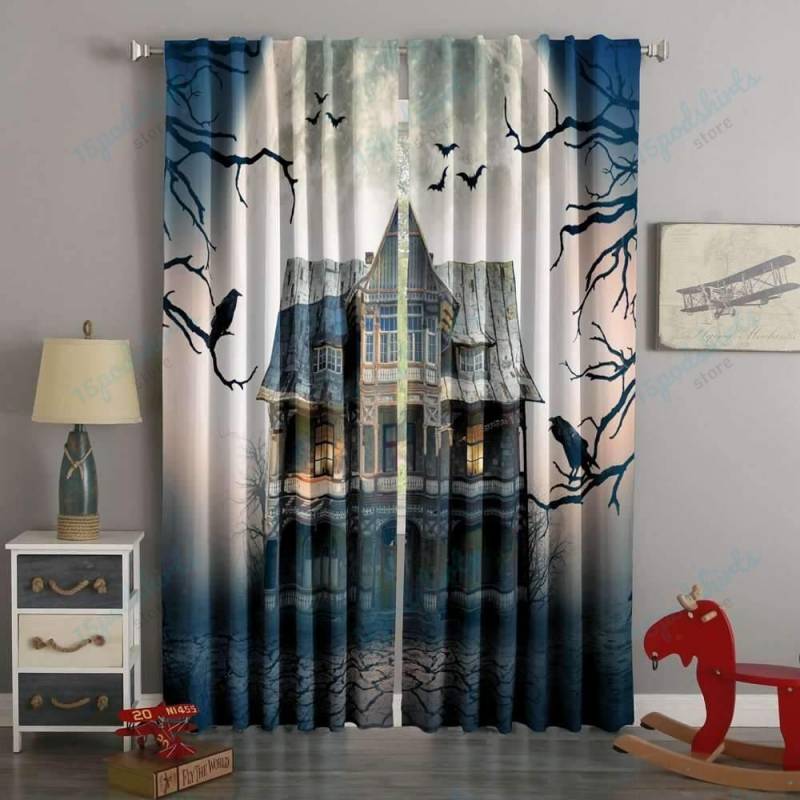 3D Printed Haunted House Style Custom Living Room Curtains