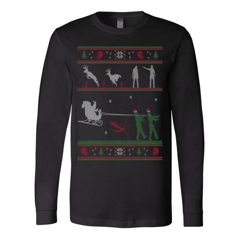 Ugly christmas sweater zombie