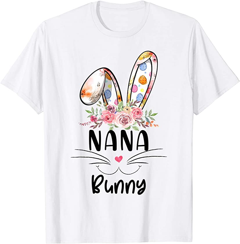 Cute Nana Bunny Easter Family Matching Outfit T-Shirt