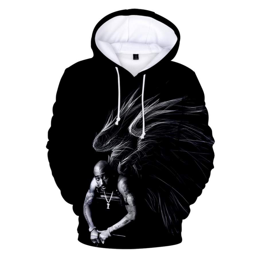 3D Tupac Hoodie Fashion Pullover Sweatshirt