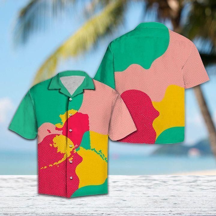 Amazing Colorful Alaska Aloha Hawaiian Shirt Colorful Short Sleeve Summer Beach Casual Shirt For Men And Women