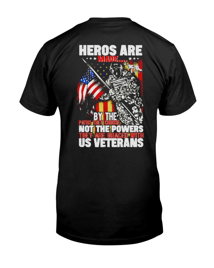 Veterans Unisex T Shirt | Full Size | Adult | Black | H5278