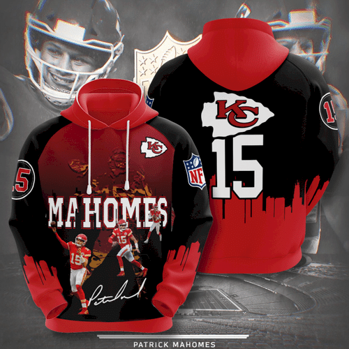 Kansas City Chiefs Patrick Mahomes 89 Unisex 3D Hoodie Gift For Fans ...