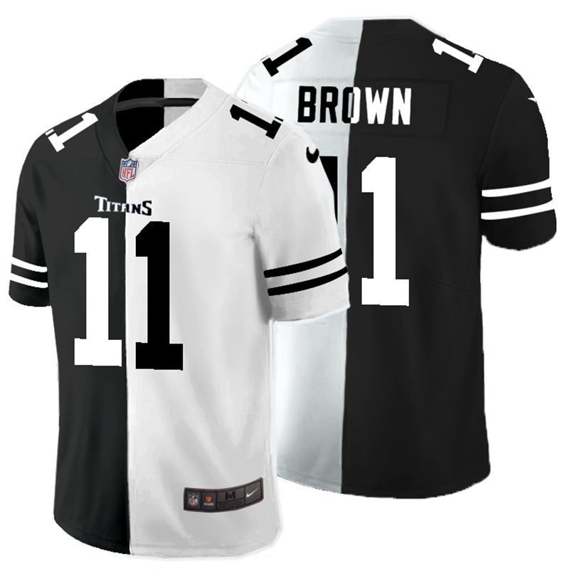 Tennessee Titans Aj Brown #11 NFL 2020 Black And White Jersey