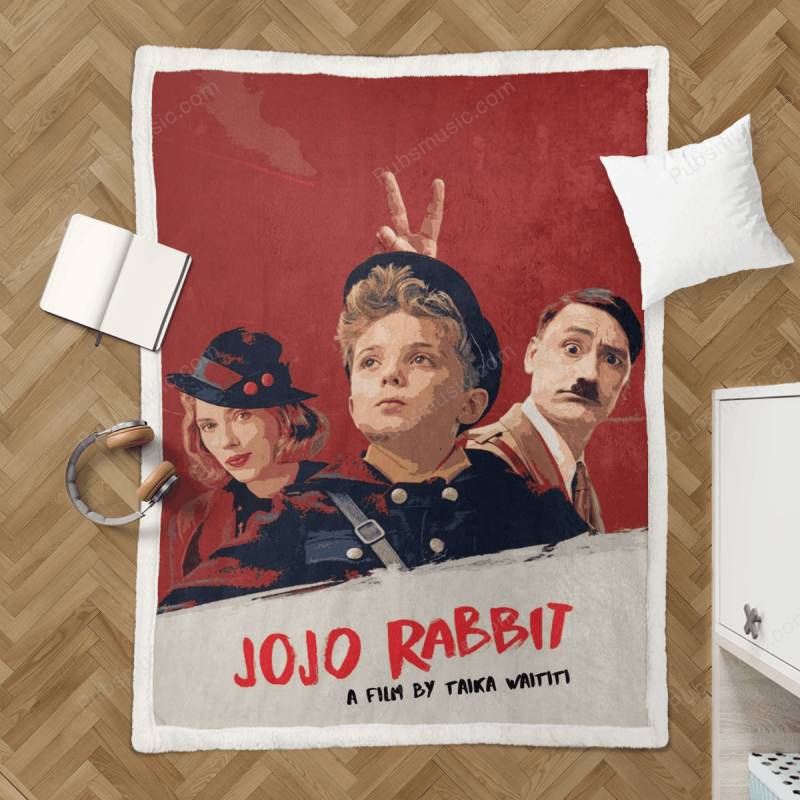 Red Rabbit  – Movies Sherpa Fleece Blanket