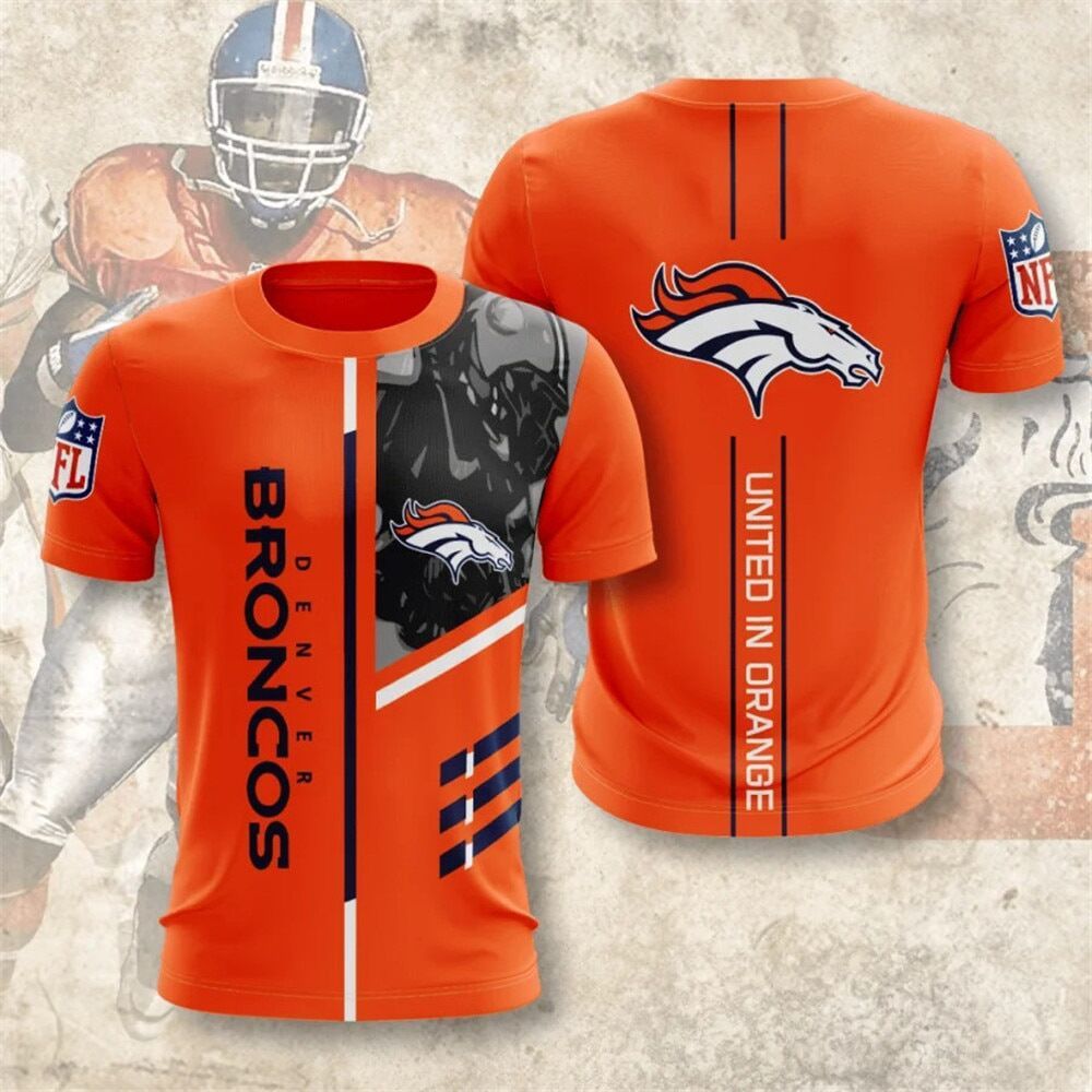 DENVER BRONCOS 3D PRINTED MESH T-Shirt