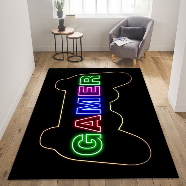 Gamer Rug, Bedroom Rug – US Gift Decor