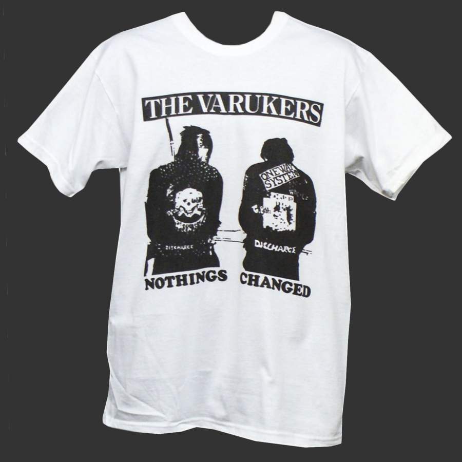 The Varukers Punk Rock Hardcore Mens T-Shirt Discharge Gbh Exploited S-3Xl Summer Short Sleeve Tops