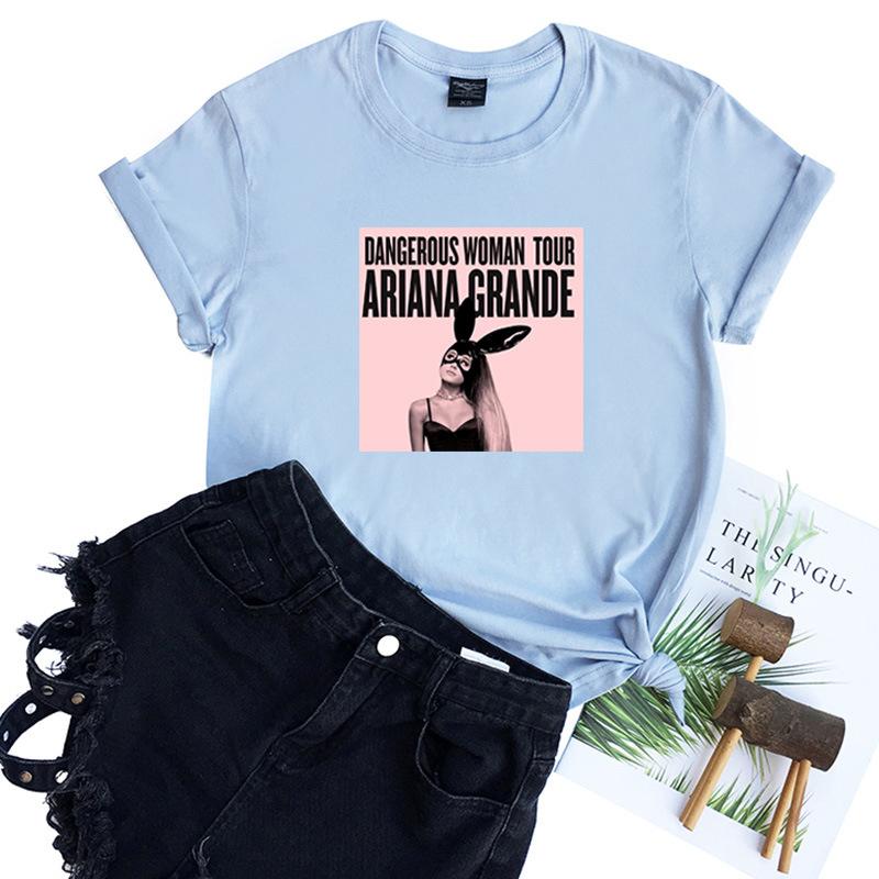 Ariana Grande T Shirt Shorts Suit Girls Summer Wear Holiday Gifts