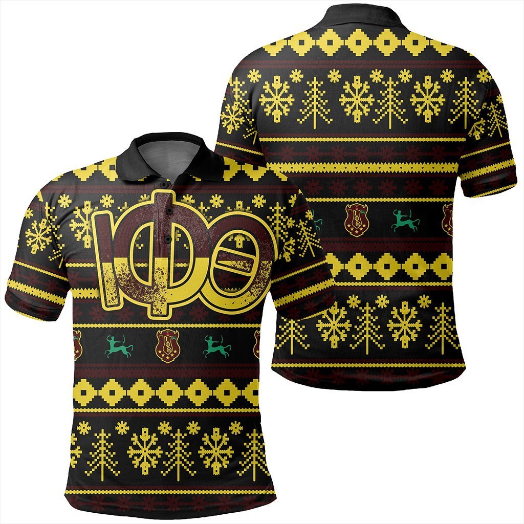 Greek Life Polo – Iota Phi Theta Christmas Splatters Polo Shirt