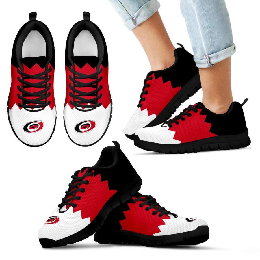 Incredible Line Zig Zag Disorder Beautiful Carolina Hurricanes Sneakers