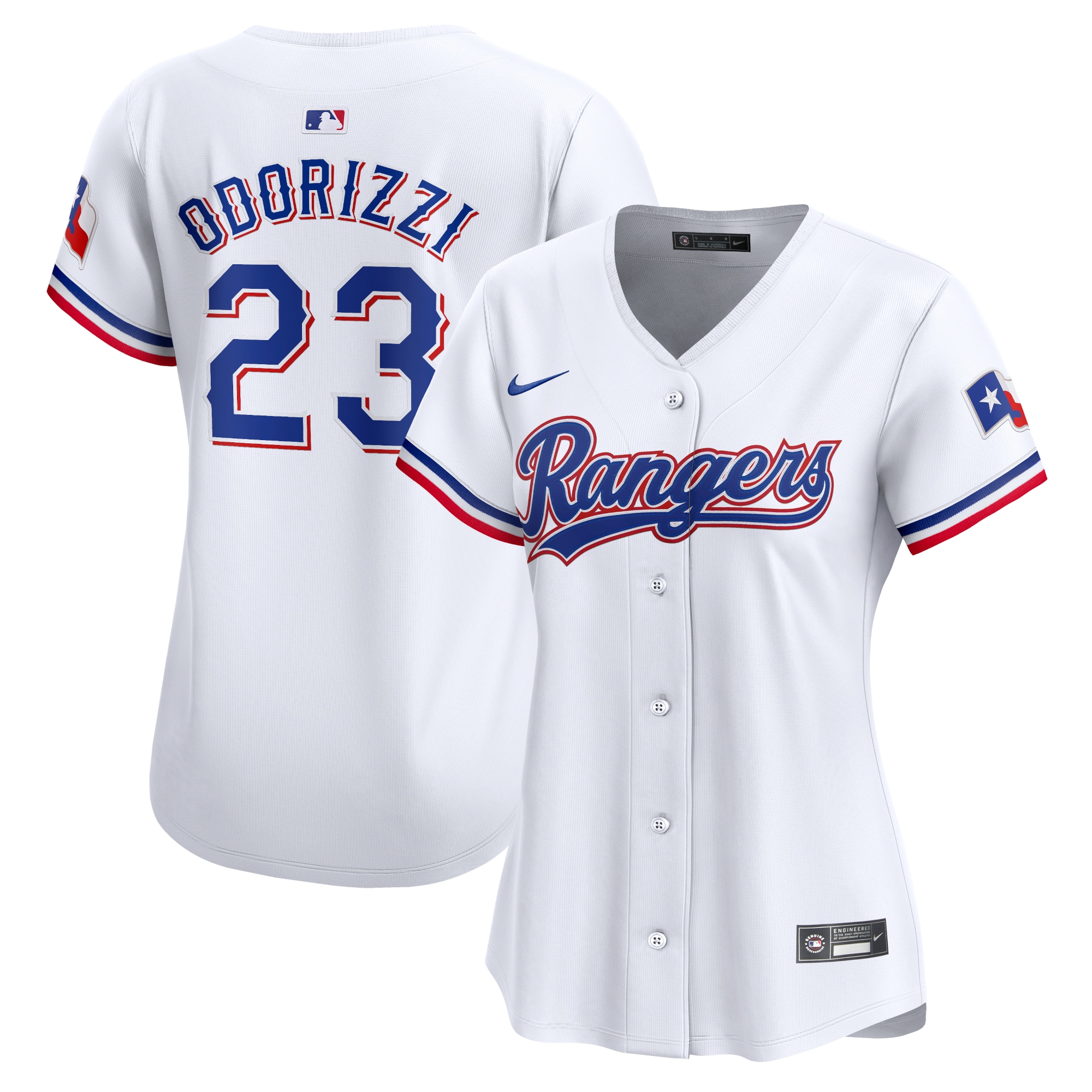 Jake Odorizzi Texas Rangers Women's Home Limited Player Jersey – White