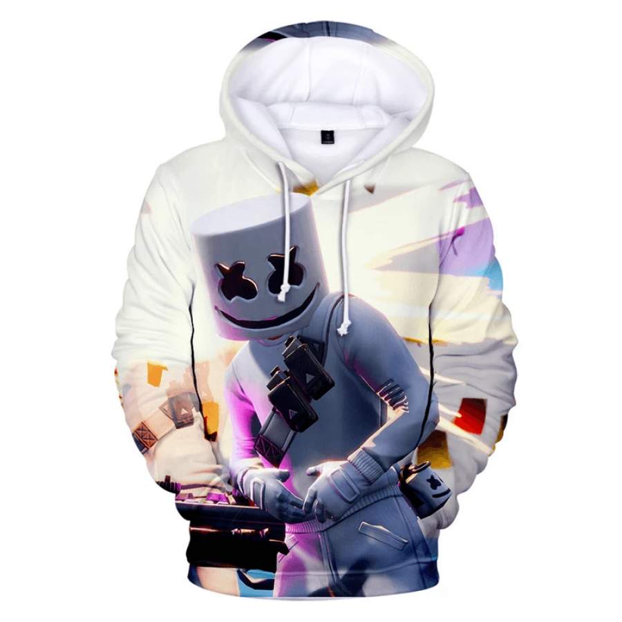 DJ Marshmello 3D Printed Hoodies Sweatshirts Costume Ronas.Life