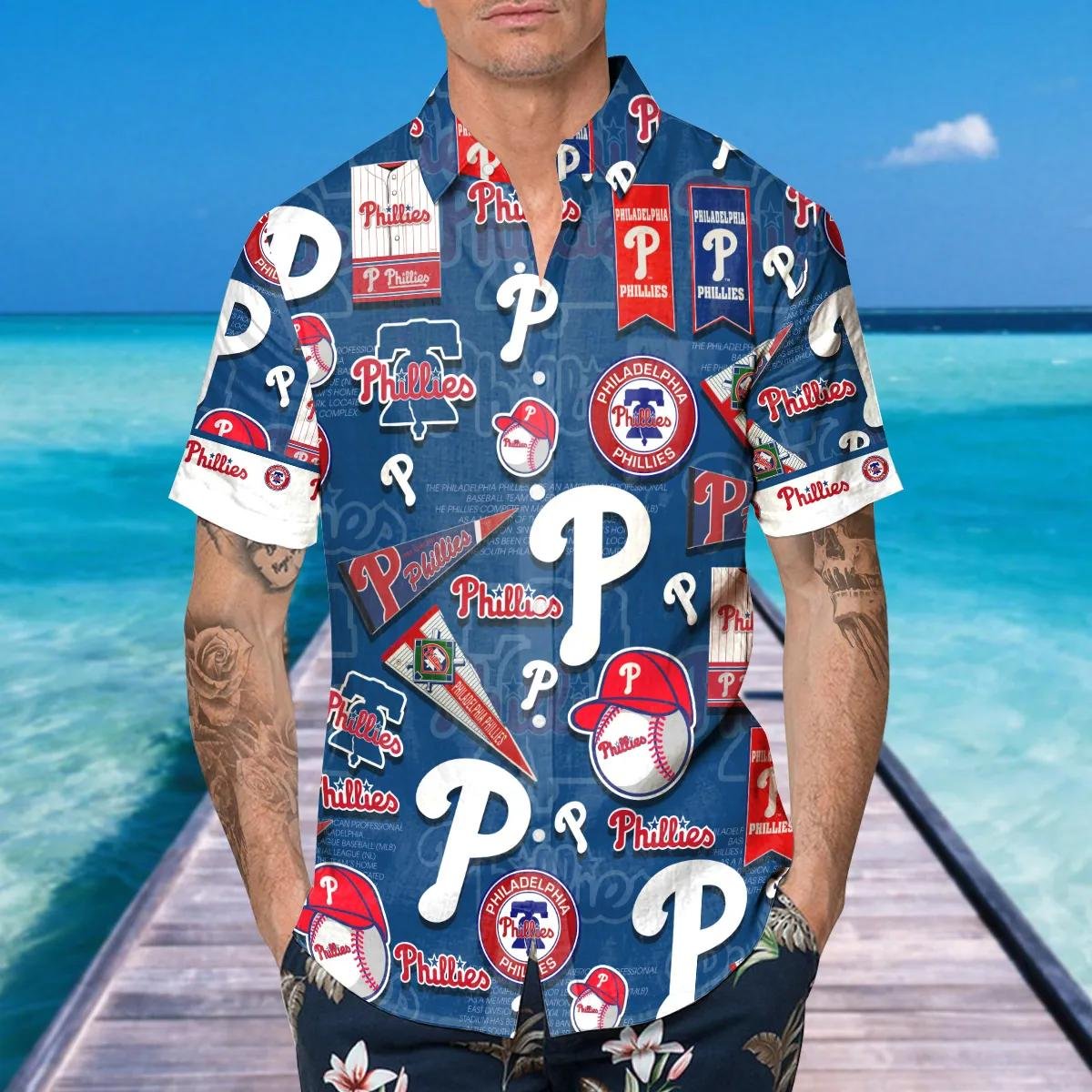 Philadelphia Phillies Hawaiian Shirt Classic Fanatic Design
