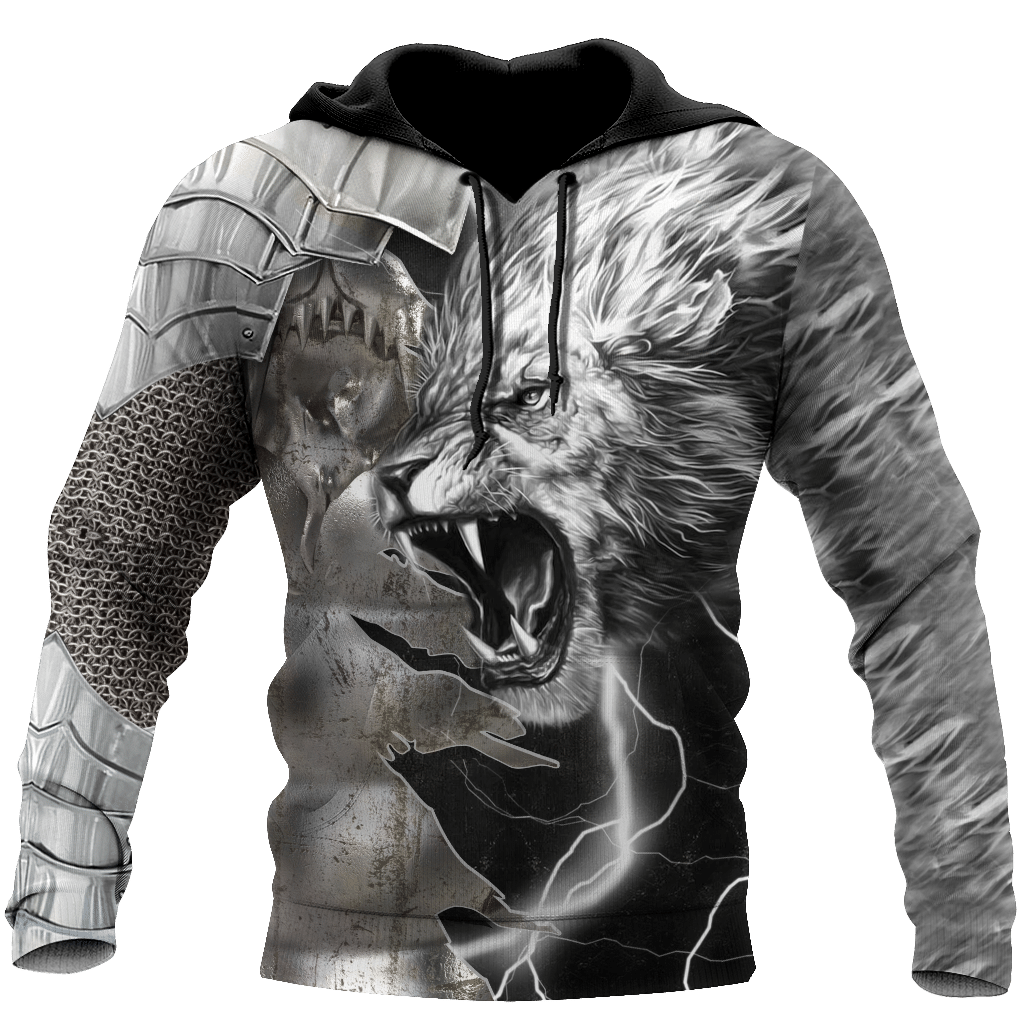 USATOPDEAL.COM – Lion Warrior Amor Tattoo 3D All Over Printed Unisex Shirts