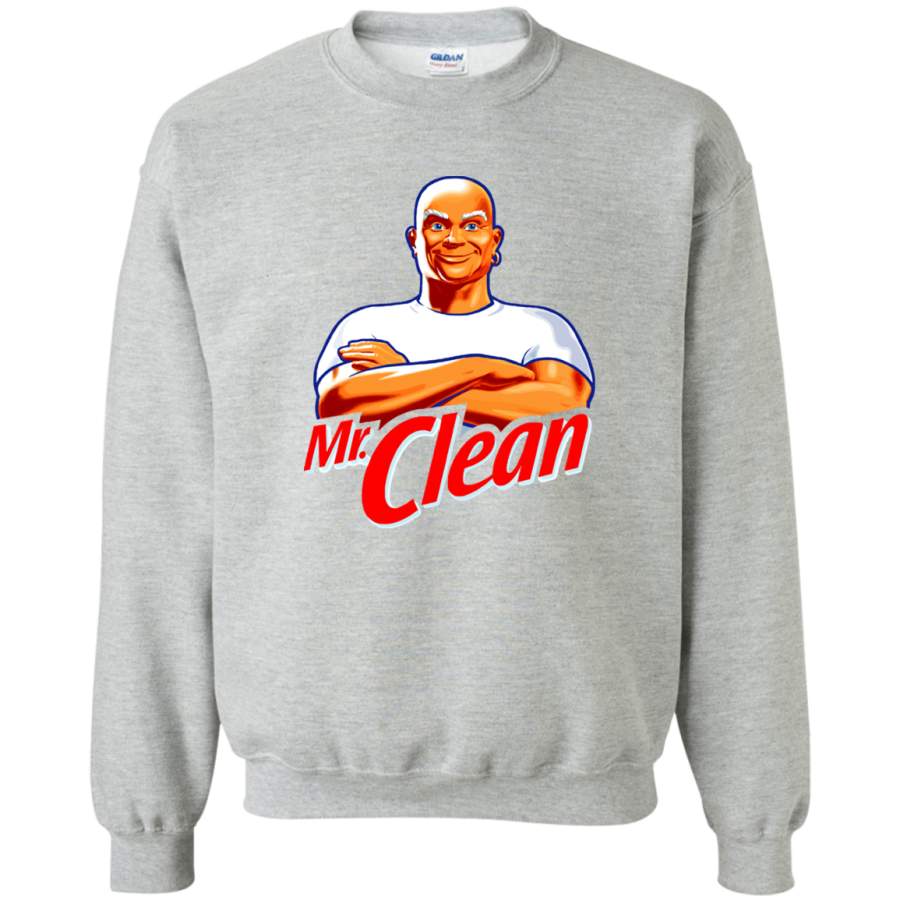 AGR Mr Clean Crewneck Pullover Sweatshirt