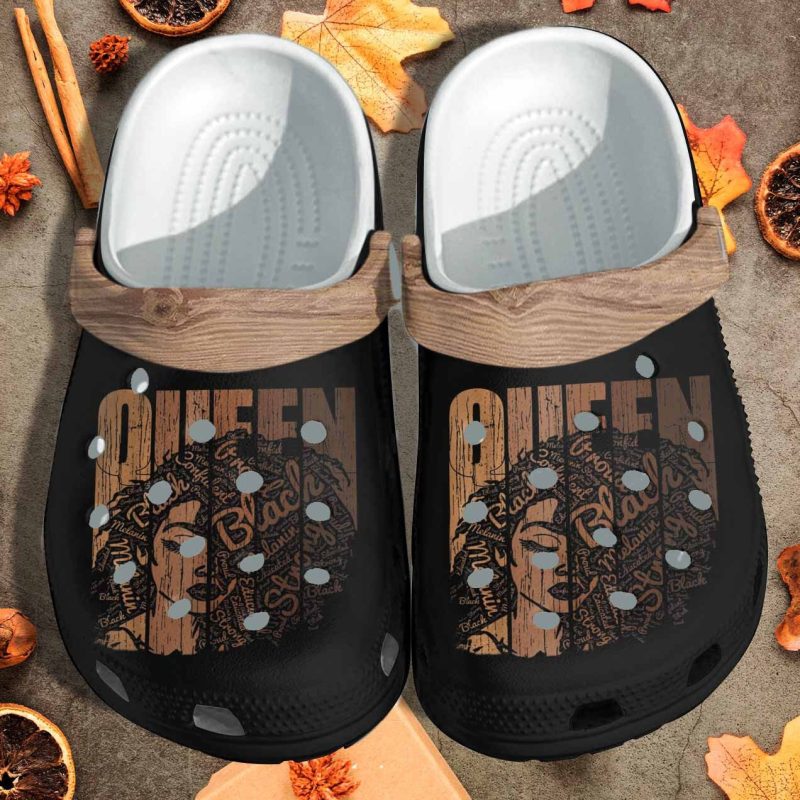 Strong Queen Black Custom Shoes – Brown Queen Beach Shoes Birthday Gift For Women Friends Sister Daughter