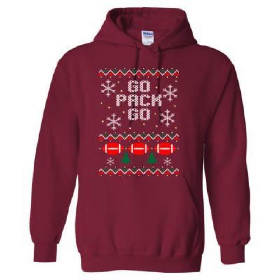 Agr Go Pack Go Ugly Christmas Sweater 2023 Xmas – Heavy Blend™ Hooded Sweatshirt