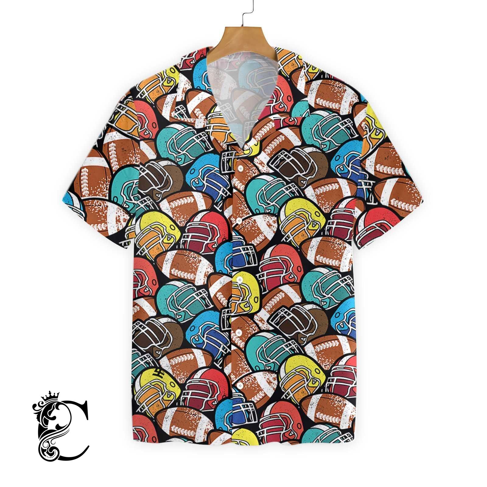 American Football Colorful Pattern Ez24 3003 Hawaiian Shirt