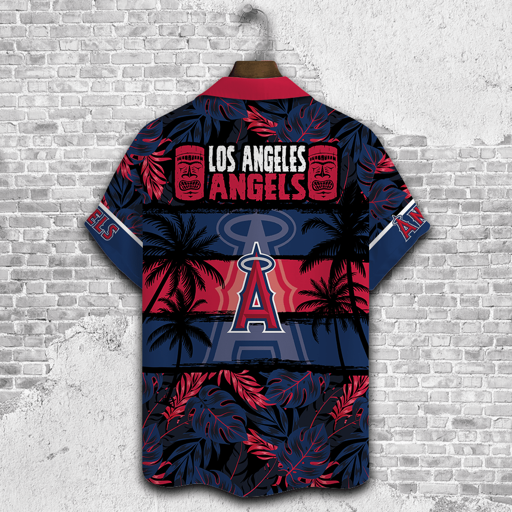 Los Angeles Angels Palm Tree Aop Hawaiian Shirt V25