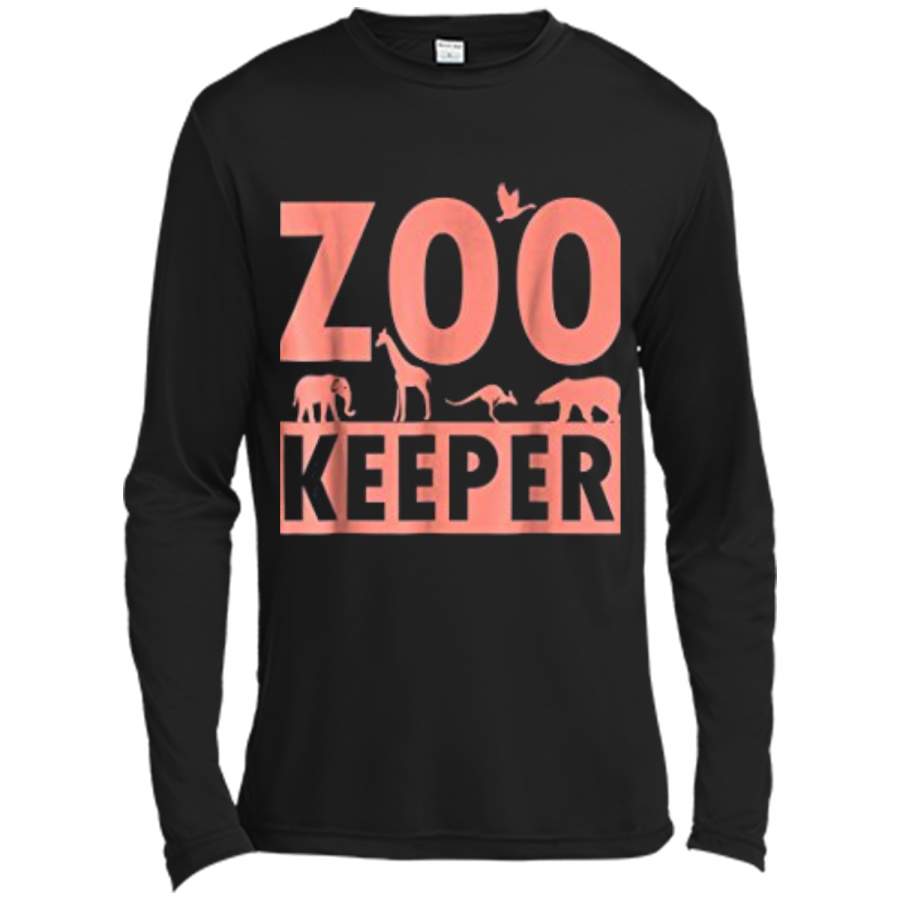 Zoo Keeper  for Zoo Workers Animal Lovers Staff Long Sleeve Moisture Absorbing Shirt