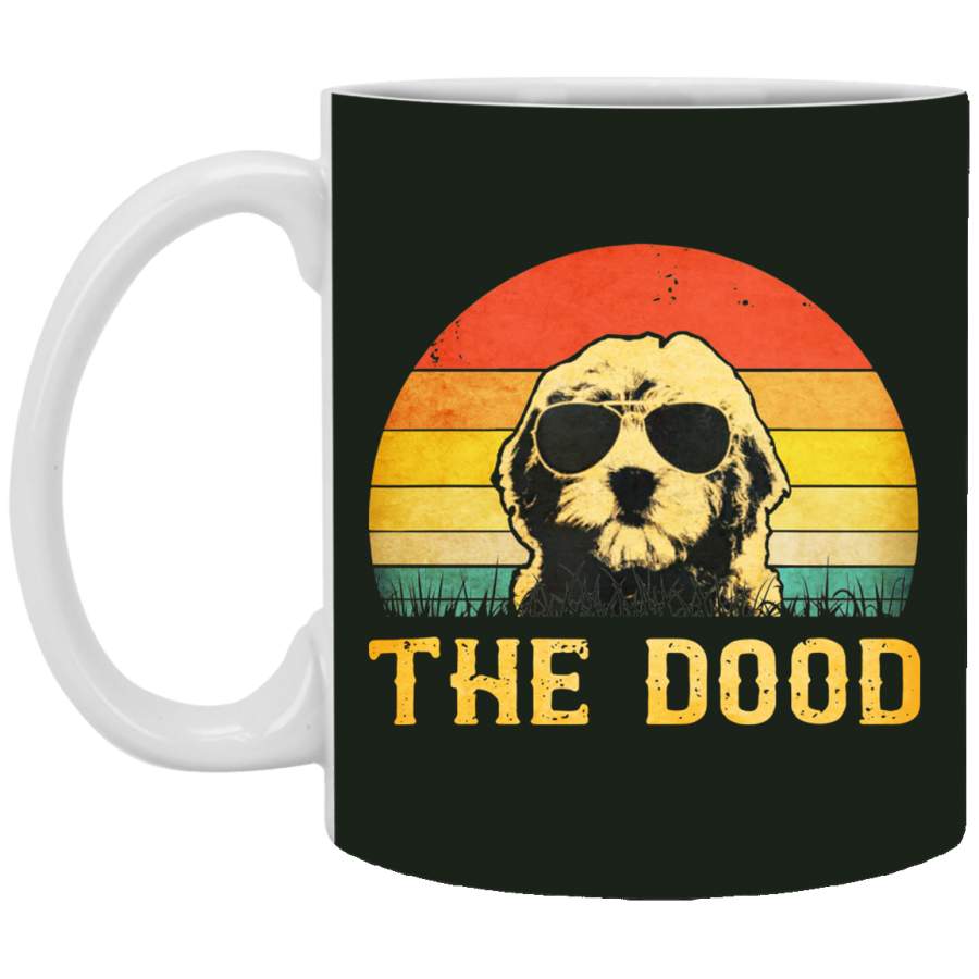 Sunset Goldendoodle The Dood Vintage Mug