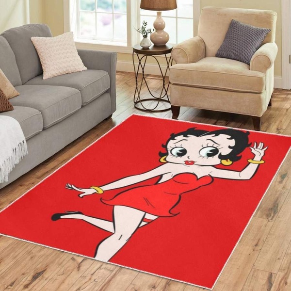 Betty Boop Say Hi Area Rug Living Room And Bed Room Rug Gift Us Decor  Rughing's Signature Collection